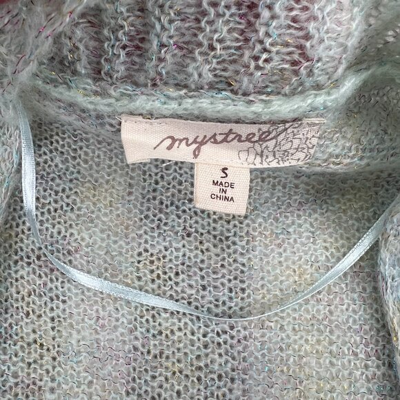 Light Green Sheer Knit Cardigan - Size Small - Picture 10 of 13